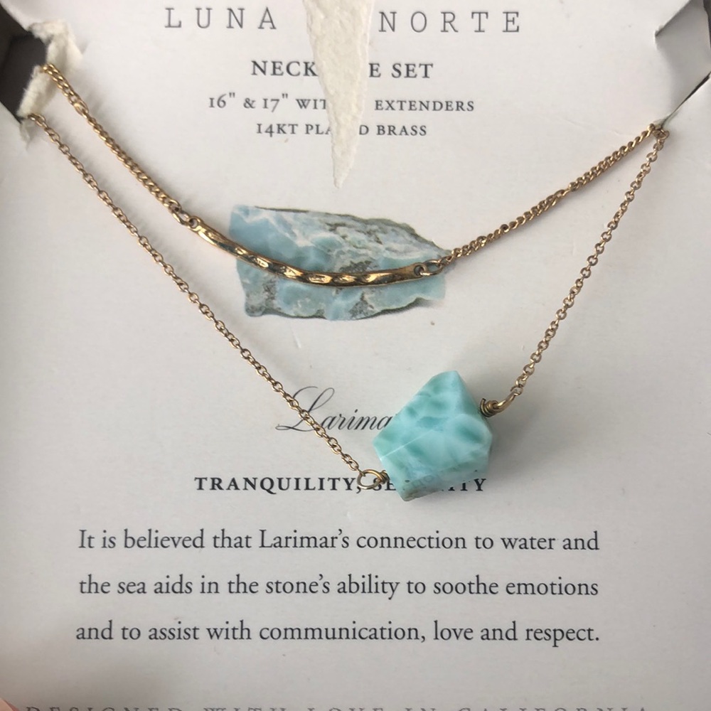 Luna Norte Larimar necklace